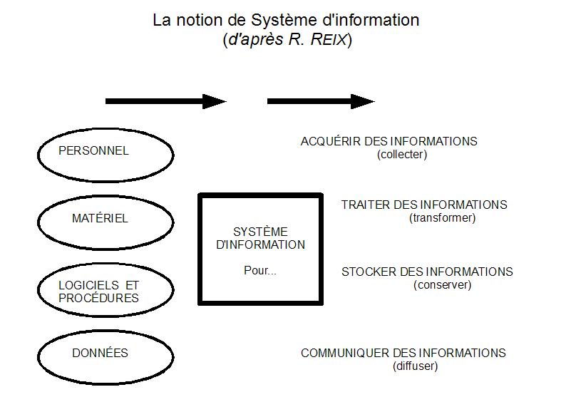 Schma : La notion de Systme d'information (d'aprs R. REIX)